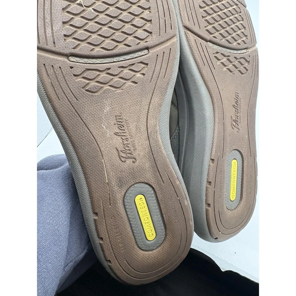 Florsheim Comfortech Shoes Mens Size 9.5 Green Quilted Slip On Comfort 14345-303
